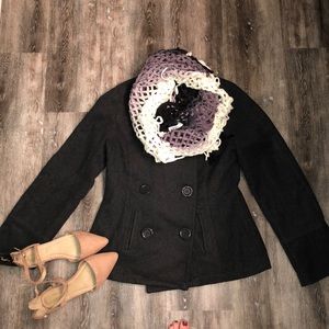 Charcoal Grey Peacoat